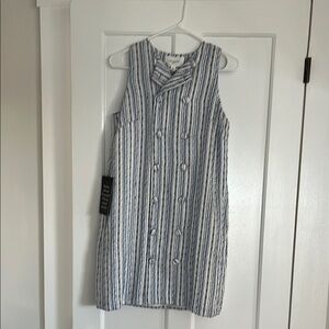 Chic Striped Sleeveless Dress